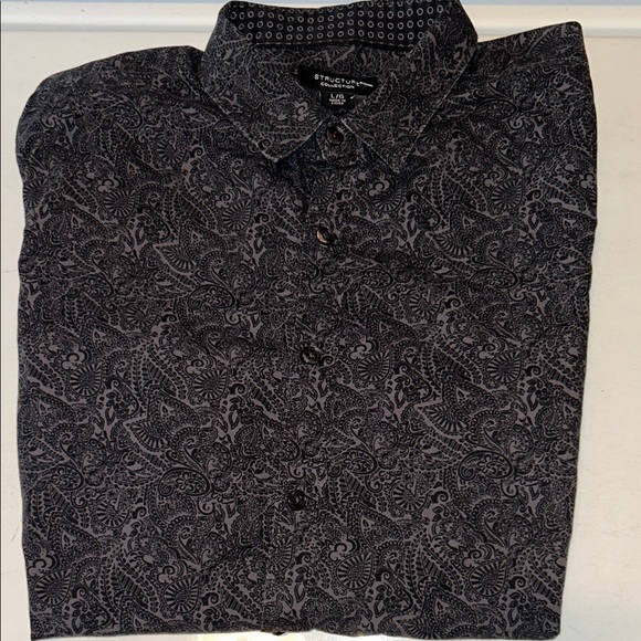 “Structure” Men’s Long Sleeve Dress Shirt - Picture 1 of 3